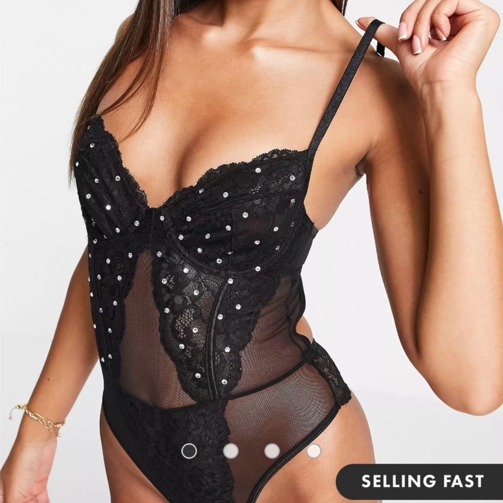 Rhinestone Bodysuit - Picture 3 of 6